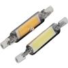 wenwendianzi Lampadina LED R7S dimmerabile da 118 mm, Tubo COB, proiettore da 78 mm, 220 V, 20 W, 25 W, 40 W, 50 W, luci da Giardino, Sostituzione for lampadine alogene(Warm White_40W 118MM)