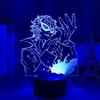 KJsdaADSA 3D Night Lamp Anime Illusion Lamp PERSONA 5 LED Night Light per bambini Camera da letto Decor Night Light Regalo di compleanno Anime Gadget Room Lampada da tavolo 16 colori