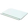 vidaXL Mensole in Vetro Trasparente 2 pz 50x25 cm