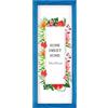 MG Design Cornice 20 x 50 cm - colore Blu, in legno, con vetro acrilico - da appendere in verticale o in orizzontale, senza sfondo, per foto, poster, puzzle