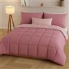 Generico FORTE - Piumone Letto Singolo Double Face, Trapunta Singola Pesante 300gr/m² Realizzata in Microfibra Morbida e Accogliente, Trapunta Invernale (Cipria)