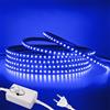 HEGEHE - Striscia LED 220V Dimmerabile [0.5M, Blu], 120 LEDs/m Striscia LED impermeabile IP65 flessibile e tagliabile CRI90+, illuminazione decorativa per casa e negozi