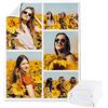 Lehaha Coperta personalizzata da collage di foto per bambini o adulti,coperte flanella per animali domestici personalizzate con foto per ragazzi e ragazze, regalo compleanno per famiglia(100x150cm)
