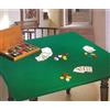 Home Tresor - Copritavolo Quadrato Panno Gioco da Tavola | Mollettone Salvatavolo Poker | Bordatura Elasticizzata | 100% Made in Italy | Misura cm 135 x 135 - Verde