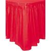 vetrine inrete Vetrineinrete® Gonna da tavolo tovaglia plastificata con adesivo per tavola decorazione per feste compleanno battesimi eventi matrimoni 73x426 cm 306401 (Rosso) C25