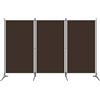 Genérico Paravento a 3 Pannelli Marrone 260x180 cm,Mobili,Separè-320732