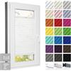 Estika Tenda plissettata su misura con foratura - larghezza 30-129 cm, altezza 150-230 cm - Collezione Premium, tessuto in 23 colori, profilo in 3 colori - per interni, per finestre