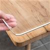 Zhaomi Copritavolo in PVC Trasparente, Tovaglia Trasparente Inodore E Antibatterica Spessa 1,5 Mm, Pellicola Protettiva per Tovaglia Impermeabile, Adatta per Tavoli da Pranzo (50x60cm/20x24in)