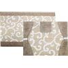 Russo Tessuti Coordinato Copriforno Barocco Coprifornello 5 Fuochi GHIRIGORI ArredomCucina-Beige-Forno+fornello