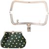 Tissting Telaio in Metallo Borsa, 20cm/7.9in Chiusura per Portafogli,Telaio con Chiusura Borsetta Telaio Ad Arco Portamonete Bacio Fermaglio Frizione in Rilievo Cornici Borsa Cornice Quadrata Fare Borsa