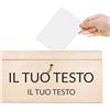 Creative Deco Scatola Creative Deco in legno per carte, urne matrimonio e compleanni | 29x25x15 cm (+/- 0,5 cm)