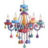 ksxnkhk Lampada da soffitto Colorata a 6 luci Compatibile con lampadari a Sospensione a Forma di Candela per Soggiorno, luci a lampadario a LED