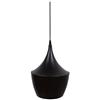 gsc evolution Plafoniera a sospensione serie Gombe E27 (40W massimo 230V) IP20 Ø24cm colore nero
