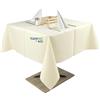 Generic GM 20 Tovaglie in TNT idrorepellenti Tessuto non Tessuto 150x150cm Colore AVORIO, coprimacchia impermeabili ideali per la ristorazione, feste, Natale, compleanni, battesimi, vari colori