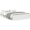 vidaXL Giroletto in Bianco 120x200 cm, Rete Letto, Letto, Letto Matrimoniale, mobili Camera da Letto, Base Letto, Letto per Gli Ospiti