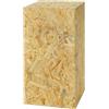 Decorativo Colonna decorativa OSB, colonna di fiori per soggiorno, supporto per piante, piedistallo decorativo, design loft, base stabile, aspetto naturale, 80 x 40 x 40 cm