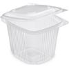 GUILLIN - ondipack ok750 Sacchetto di 50 Scatola 750 CC microonde ha Coperchio Charniere, Polipropilene, Trasparente, 14,2 x 12,3 x 10,5 cm