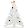 Alessi Bark for Christmas BM06 W - Decorazione Natalizia di Design a Forma di Albero in Acciaio Inox, Bianco