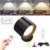 Pneterg Lampada da Parete Interiore, Lampada Da Parete a Led Wireless Ricaricabile USB, Telecomando O Touch, 3 Temperature Di Colore & Luminosità, Lampada Da Comodino Per Camera Da Letto (nero)