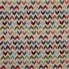 Kt KILOtela - Tessuto arredo al Metro - Gobelin - Tappezzeria - 280 cm di Larghezza - Prezzo per 50 cm | Chevron - Rosso, Verde, Arancione, Blu, Beige