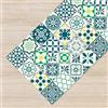 IlGruppone Tappeto Cucina Antiscivolo Made in Italy Passatoia Antimacchia Multiuso Corridoio Soggiorno Lavabile in Lavatrice - 50x150 - PiastrelleMod3