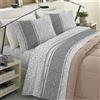 BANZAII TEXTILE INNOVATOR ONLINE Banzaii Completo Lenzuola Francese Invernale in Flanella Felpate 100% Cotone Anti-Pilling Francese Jenny Grigio