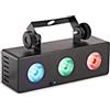 gear4music Sound Sensitive 9W Party Bank LED Disco Light di Gear4music | Tre LED RGB con modalità versatili, impostazioni sensibili al suono con sensibilità regolabile, custodia metallica compatta