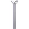 TAO LUCE FLOWER Single, Faro LED Verticale per Illuminazione Esterna, Finitura Alluminio Anodizzato, Design Organico e Naturale, 12W, 1200 Lumen, IP66, Altezza 93,2 cm