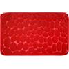 WohnDirect Tappeto da Bagno Rosso 50 x 80 cm - Memory Foam - Antiscivolo e Lavabile