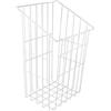 Gedotec Cesto portabiancheria in rete bianca con funzione appendiabiti |LxP: 290 x 240 mm |Made in Germany |impilabile per armadi e ripostigli