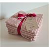 Generico Lavette da Bagno Asciugamani Set da 6 Pezzi Misura 30x30 Tinta Unita 15 Colori 100% Cotone 400 gr/mq Prodotto in Italia (Rosa Cipria)