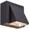 Lucande Applique LED da esterni (Moderno) colore Nero, in Alluminio lampadina inclusa applique lampada outdoor per facciata/parete terrazzo e