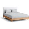 Nina Home Completo Lenzuola in Puro Cotone, Set Biancheria da Letto Premium Quality Made in Italy, con Federe 50x80cm (Panna, Una piazza e mezzo, Tinta Unita)