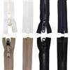 TENDEEVOLUTION Cerniera Lampo Nautica in Nylon con Catena da 10 mm e Cursore Divisibile, in diversi colori e misure. Zip Cerniera Ricambio per Tendalino Barca, Cuscineria, Camper (Bianco, 100 CM)