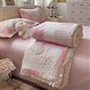 Odot Trapunta Piumino Estivo Reversibile, 4,5 Tog Cotone Trapuntino Copriletto Leggera Primaverile Coperta Trapuntatura Morbido per Letto Matrimoniale (Patchwork rosa,200 * 230cm)