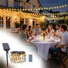 UISEBRT Ghirlanda luminosa solare per esterni di Natale 100 m 1000 LED bianco caldo, 8 modalità e timer