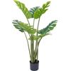 IlGruppone Pianta Finta Da Interno Artificiale Grandi Varie Altezze 100/150/180 Cm Artificiali Vari Modelli Modellabili Decorazioni Casa Ufficio - Monstera - Altezza 100cm