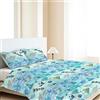 SpazioTessile Copriletti Leggeri Estivi Fantasia Tessuto Piquet 100% Cotone (Mare, Matrimoniale 260x270)