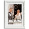 Victor cornice portafoto "Rubens" bianca 10x15 cm - profilo: 30 x 20 mm - stile barocco antico - vetro vero - decorazione per la casa