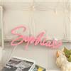 Glimmerday Insegna al Neon Acrilica Personalizzata, Accessori per Barra con Luce al Neon Decorativa Personalizzata da 1 a 10 Lettere, Decorazione da Parete, Adatta per Feste in Sala Giochi di Nozze
