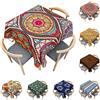 Odot Tovaglia Quadrata Antimacchia, Tovaglie da Tavola in Poliestere Boho Mandala 3D per Salotto Tavolino da caffè Pranzo Cucina Giardino Decorazione (Mandala Esotico,120x120cm)