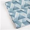imi shop Telo Copridivano Copripoltrona Tela Grossa Robusta 250x280 cm Lenzuolo Copritutto Cotone Granfoulard Fantasia Geometrico (Verde)