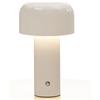 Glivpny Lampada da tavolo moderna a fungo per oscuramento tattile portatile, luce notturna a LED ricaricabile con 3 livelli di luminosità, lampada da comodino per interni ed esterni, ristorante, bar,