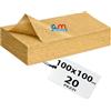 Generic GM 20 Pezzi - Tovaglie in TNT Alta Qualità Italiana 100x100cm Colore ORO, Tovaglie Coprimacchia in TNT Tessuto non Tessuto Ideali per la ristorazione vari colori