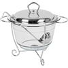 KARL HAUSMANN Pirofila in Vetro con Coperchio - 3.9L - Pirofile Vetro Forno Trasparente - Portacandele Tealight - Teglia Rotondo - Teglie per Microonde - Pentola - Mestolo Incluso
