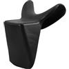 DEARMAMY Cuscino per Collo Shampoo Ergonomico e Antiscivolo in Pvc e Pu Nero a Forma di Corno, per Saloni Professionali e Barbieri, Comfort Lussuoso