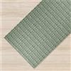 IlGruppone Tappeto Cucina Antiscivolo Made in Italy Passatoia Antimacchia Multiuso Corridoio Soggiorno Lavabile in Lavatrice - 50x100 - Intrecci Verde