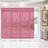 Bestlivings Elena Tenda a pannello, confezione da 3 pezzi, 60 x 260 cm (L x A), tinta unita lampone, scorrevole, trasparente, in diversi colori