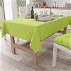 PETTI Artigiani Italiani - Tovaglia da Tavola Rettangolare, Tovaglia Elegante, Tovaglia Tinta Unita in Cotone, Copritavolo Cucina, Tovaglia Verde Chiaro X24 Posti (140x450 cm), 100% Made in Italy