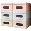 MAURY'S IL NUMERO UNO DEL RISPARMIO Set Scatole Contenitori - per Armadio, Sottoletto, Organizzatori Rigidi, Salvaspazio, Biancheria, Giochi Bambini, Scarpe, Coperte, Impilabili, Richiudibili - Assortito (Shape-6pz)